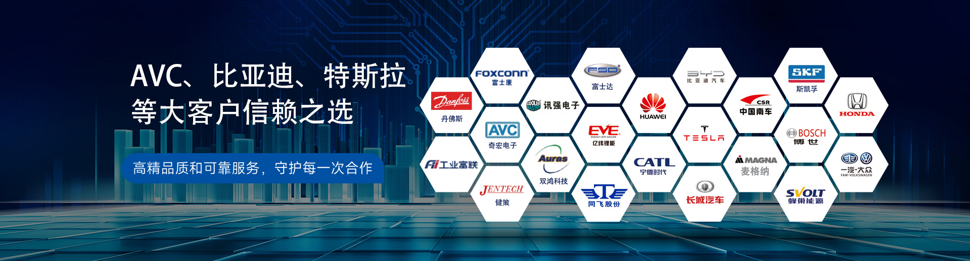 行业头部客户，守护每一次合作
