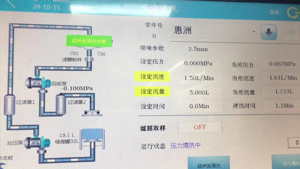 清洁度检测前西空白值